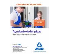 Ayudante de limpieza de la Administración de la Generalitat Valenciana. Temario parte general y test