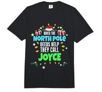 Ayudante del Polo Norte Joyce Christmas Joyce Nombre Comfort Colors Adult Heavyweight T-Shirt