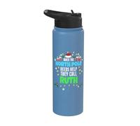 Ayudante del Polo Norte Ruth Christmas Ruth Nombre Stainless Steel Insulated Water Bottle
