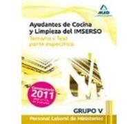 Ayudantes De Cocina Y Limpieza Del Imserso: Personal Laboral De M Inis