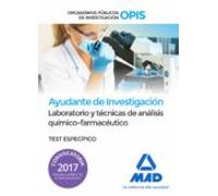 Ayudantes De Investigación De Los Organismos Públicos De Investigación. Laboratorio Y Técnicas De Análisis Químico-farmacéutico Test Específico