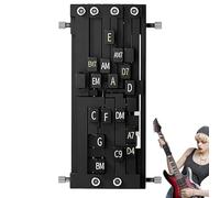 Ayudas de entrenamiento de guitarra, prensador de acordes de guitarra, herramientas de aprendizaje para principiantes, ayudas de enseñanza de guitarra, calcomanía de notas de diapasón de escala de
