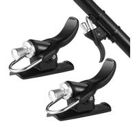 Ayudas de lanzamiento de pesca, dos piezas de cañón colorido con bridas para cables, disparadores de fundición de carrete fijo para pesca en orilla, mar, playa