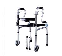 Ayudas Para Caminar Andador Con Ruedas, Altura Ajustable, Con Ruedas, Plegable, Compacto, Con Un Solo Botón, Ligero Y Estándar Para Personas Mayores, Peso De 396 Lbs.