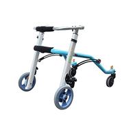 Ayudas para caminar de movilidad con ruedas ajustables en altura con ruedas Andador plegable de aleación de aluminio para niños