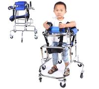 Ayudas Para Caminar Para Niños, Stand Portátil Rollator Walker Aid Para Niños Cerebral Palálisis Discapacidad De Entrenamiento De Rehabilitación, Altura Ajustable, Adecuada Para Personas De 90-130 C