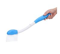 Ayudas para limpiar papel higiénico, limpiaparabrisas para ayuda para el baño, limpiaparabrisas plegable para ayuda para el baño Limpiador de agarre cómodo de largo alcance para personas con movilidad