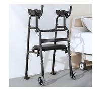 Ayudas plegables para caminar para ancianos, antebrazo anticaídas con reposabrazos, altura ajustable, capacidad de peso de 440 libras para personas con discapacidad