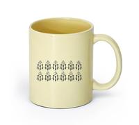 AYUEHBN cerámica Taza de café con estilo Ciencia Astronomía Atrapasueños Set Símbolos Signos del Zodiaco （11oz/320ml） Para cafetería o restaurante Beige