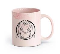 AYUEHBN cerámica Taza de Cerámica para Café, Té y Cacao Animal Pájaro Monstruo Depredador Bestia Mosca （11oz/320ml） Para Té, Café, Leche, Capuchino Rosa mármol