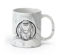AYUEHBN cerámica Taza de Cerámica para Café, Té y Cacao Animal Pájaro Monstruo Depredador Bestia Mosca （11oz/320ml） Para Té, Café, Leche, Capuchino Negro mármol