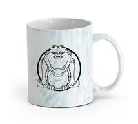 AYUEHBN cerámica Taza de Cerámica para Café, Té y Cacao Animal Pájaro Monstruo Depredador Bestia Mosca （11oz/320ml） Para Té, Café, Leche, Capuchino Azul mármol