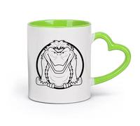 AYUEHBN cerámica Taza de Cerámica para Café, Té y Cacao Animal Pájaro Monstruo Depredador Bestia Mosca （11oz/320ml） Para Té, Café, Leche, Capuchino Verde