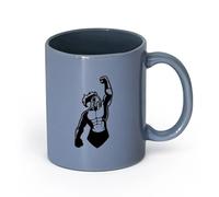 AYUEHBN cerámica Taza de Cerámica para Hogar y Oficina Club de lucha de gladiadores Power Iron Sport （11oz/320ml） Para Té, Café, Leche, Capuchino Gris azulado