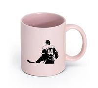 AYUEHBN cerámica Taza de té Crea tu propio jugador de hockey personalizado, deporte de invierno （11oz/320ml） Regalo único de oficina para mujeres y hombres Rosa
