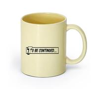 AYUEHBN cerámica Taza de Té de Cerámica Continuará Biblioteca de cómics Libro Niños Adolescentes （11oz/320ml） Ideal para el hogar, la oficina, cafeterías, ideas de regalo Beige
