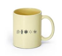AYUEHBN cerámica Taza de té o café original Átomos Moléculas Ciencia Nuclear Laboratorio Química （11oz/320ml） Café, té, latte, leche, cacao, zumo y otras bebidas calientes Beige
