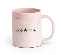 AYUEHBN cerámica Taza de té o café original Átomos Moléculas Ciencia Nuclear Laboratorio Química （11oz/320ml） Café, té, latte, leche, cacao, zumo y otras bebidas calientes Rosa mármol
