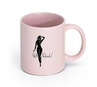 AYUEHBN cerámica Tazas de Café con Asa atractivo sexual Chica Consigue Mujer Dormitorio Erótico （11oz/320ml） Tazas de cerámica para el hogar o el trabajo Rosa