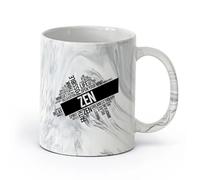 AYUEHBN cerámica Tazas de Café con Asa Zen Relax Meditación Mundo Nube Filosofía Armonía Vida （11oz/320ml） Ideal para el hogar, la oficina, cafeterías, ideas de regalo Negro mármol