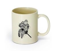 AYUEHBN cerámica Tazas de Café, Té y Café Juego de hockey Poder Velocidad Batalla Acción Deporte （11oz/320ml） Café, té, latte, leche, cacao, zumo y otras bebidas calientes Amarillo claro