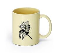 AYUEHBN cerámica Tazas de Café, Té y Café Juego de hockey Poder Velocidad Batalla Acción Deporte （11oz/320ml） Café, té, latte, leche, cacao, zumo y otras bebidas calientes Beige