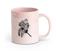 AYUEHBN cerámica Tazas de Café, Té y Café Juego de hockey Poder Velocidad Batalla Acción Deporte （11oz/320ml） Café, té, latte, leche, cacao, zumo y otras bebidas calientes Rosa mármol