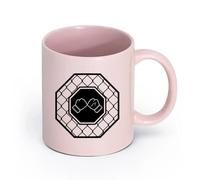 AYUEHBN cerámica Tazas Geniales Luchadores del Octagon Fight Club que luchan en artes marciales MMA （11oz/320ml） Para té, café y bebidas calientes Rosa