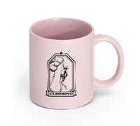 AYUEHBN cerámica Tazas Grandes para Bebidas Calientes Escalada Deporte Extremo Escalada Alpinismo （11oz/320ml） Cappuccino, Latte Macchiato, té, espresso Rosa