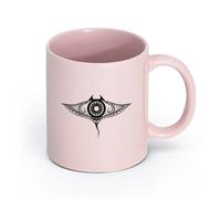 AYUEHBN cerámica Tazas Grandes para Bebidas Calientes Manta raya, animal marino del océano tribal （11oz/320ml） Elegante y duradero: apto para microondas y lavavajillas Rosa