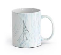 AYUEHBN cerámica Vajilla de Cerámica para Hogar Pole Dance Striptease atractivo sexual Mujer （11oz/320ml） Tazas de cerámica para el hogar o el trabajo Azul mármol