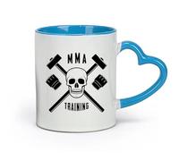 AYUEHBN ceramics Ceramic Coffee Mug MMA Training Martial Arts Fight Club Sports （11oz/320ml） Ceramic Coffee Mug for Cappuccino Tea, Milk, Blue
