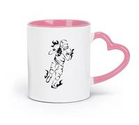 AYUEHBN ceramics Cool Tea and Coffee Mug American Football Player Game Sport （11oz/320ml） Coffee, Tea, Latte, Milk, Cocoa, Juice and Other Hot Drinks Pink