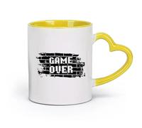 AYUEHBN ceramics Durable Mugs Bricks Game Over Gaming Boys Play Video Games （11oz/320ml） Humorous Gift for Coffee Lovers, Work Besties, Coworkers & Friends Yellow