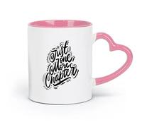 AYUEHBN ceramics Stylish Coffee Mug Phrase Just One More Books Chapter Reading Corner （11oz/320ml） for Espresso, Tea- Set Pink