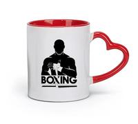 AYUEHBN ceramics Stylish Tea and Coffee Cups Boxing Boxer Fight Club Fighter （11oz/320ml） Humorous Gift for Coffee Lovers, Work Besties, Coworkers & Friends Red