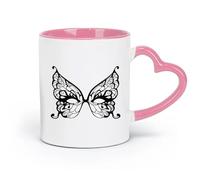 AYUEHBN ceramics Tea, Coffee and Hot Chocolate Cups Mask Magic Secret Fantasy （11oz/320ml） Humorous Gift for Coffee Lovers, Work Besties, Coworkers & Friends Pink