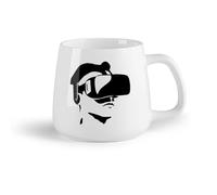 AYUEHBN Frutta in ceramica Bicchieri in ceramica per la casa Gamer geek con visore VR montato sulla testa （14oz/400ml） Perfetto per cucine, ristoranti e bar, ottima idea regalo