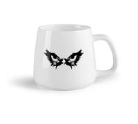 AYUEHBN Frutta in ceramica Bicchieri in ceramica per la casa Predatore tribale di uccello faccia （14oz/400ml） Regalo divertente per amanti del caffè, migliori amici, colleghi e amici