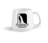 AYUEHBN Frutta in ceramica Personalizzata Tazze Centro di formazione per arrampicatori sportivi estremi （14oz/400ml） Tazza da caffè in ceramica per cappuccino, tè, latte,