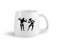 AYUEHBN Frutta in ceramica Tazza da tè Centro fitness sportivo atletico per un corpo bello e muscoli in rilievo （14oz/400ml） per tè, caffè, latte, cappuccino