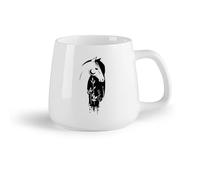 AYUEHBN Frutta in ceramica Tazza da tè in ceramica Bellissimi fiori da favola a forma di testa di cavallo （14oz/400ml） Perfetto per cucine, ristoranti e bar, ottima idea regalo