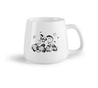 AYUEHBN Frutta in ceramica Tazza da tè latte in porcellana Racconto Fantasia Mostro Farfalle Bambino Bambini （14oz/400ml） Un bel regalo di Natale