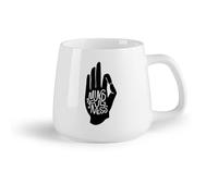 AYUEHBN Frutta in ceramica Tazza da tè latte in porcellana Sala di meditazione Mindfulness Density （14oz/400ml） Caffè, tè, latte macchiato, latte, cacao, succhi di frutta e altre bevande calde