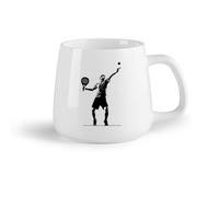 AYUEHBN Frutta in ceramica Tazza da tè o caffè originale Tennis Sport Gioco Giocatore Athlet Racchetta Palla （14oz/400ml） per espresso, set da tè