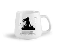 AYUEHBN Frutta in ceramica Tazza in ceramica originale Caricamento in corso di armonia delle pose yoga di ginnastica （14oz/400ml） per tè, cioccolata calda