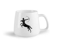 AYUEHBN Frutta in ceramica Tazza in ceramica per caffè, tè e cacao Centauro Fantasy Mitologia Greca Arciere con Arco （14oz/400ml） per Tè, caffè e bevande calde