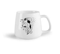 AYUEHBN Frutta in ceramica Tazza in ceramica per caffè, tè e cacao Il Re Leone Animale Predatore （14oz/400ml） Elegante e resistente - Adatto al microonde e alla lavastoviglie