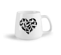 AYUEHBN Frutta in ceramica Tazza in ceramica per caffè, tè e cacao Simbolo del cuore Amore Animali domestici Gatti （14oz/400ml） e adatte al microonde
