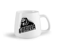 AYUEHBN Frutta in ceramica Tazza in ceramica per casa e ufficio Animale Gorilla Ruggito Parola Scimmia Predatore （14oz/400ml） per espresso, set da tè